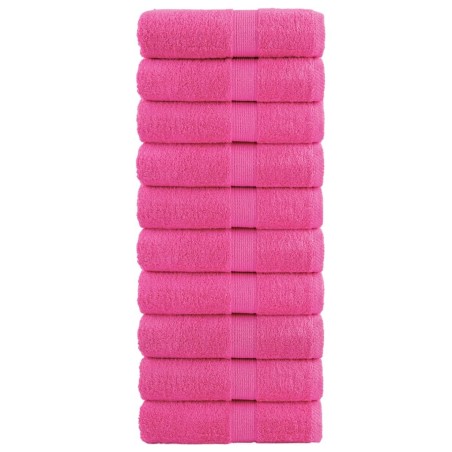 Serviettes de toilette Premium SOLUND 10 pièces Rose 30 x 30 cm 600 g/m² 549499549499