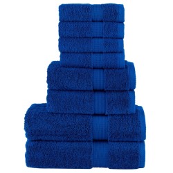 Ensemble de serviettes de qualité supérieure SOLUND 8 pcs bleu 549502549502