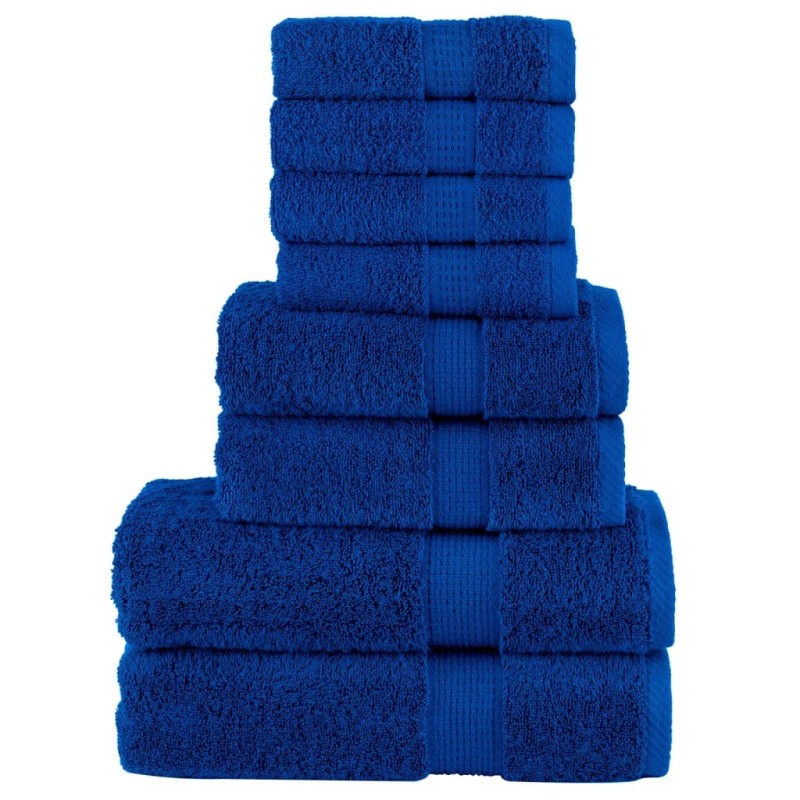 Ensemble de serviettes de qualité supérieure SOLUND 8 pcs bleu 549502549502