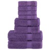 Ensemble de serviettes de qualité supérieure SOLUND 8pcs violet 549504549504