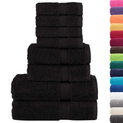 Ensemble de serviettes de qualité supérieure SOLUND 8 pcs noir 549524549524