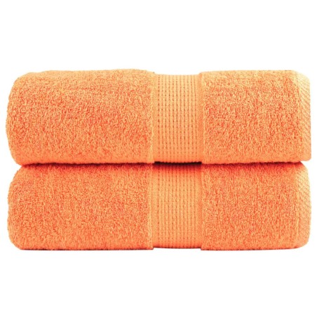 Serviettes de toilette premium SOLUND 2 pièces Orange 30 x 30 cm 600 g/m² 549537549537