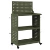Chariot à outils avec étagère Vert olive 65 x 35 x 111 cm 549546549546