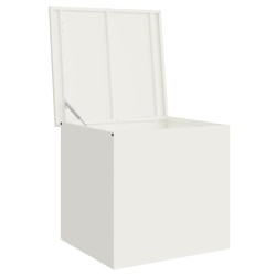 Boîte de Rangement Extérieure Blanc 55 x 50,5 x 50 cm Acier 549552549552