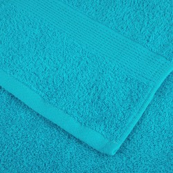 Serviettes de toilette premium SOLUND 10 pièces Turquoise 30 x 30 cm 600 g/m² 549556549556