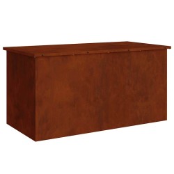Boîte de Rangement Extérieure Rouillé 100 x 50,5 x 50 cm Acier 549562549562