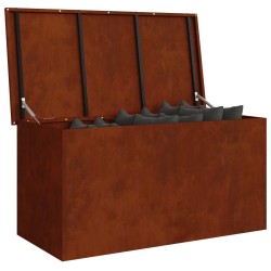 Boîte de Rangement Extérieure Rouillé 100 x 50,5 x 50 cm Acier 549562549562