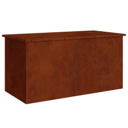 Boîte de Rangement Extérieure Rouillé 100 x 50,5 x 50 cm Acier 549562549562