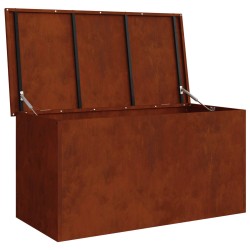 Boîte de Rangement Extérieure Rouillé 100 x 50,5 x 50 cm Acier 549562549562