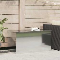 Boîte de Rangement Extérieure Argent 100 x 50,5 x 50 cm Acier 549565549565