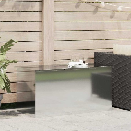 Boîte de Rangement Extérieure Argent 100 x 50,5 x 50 cm Acier 549565549565