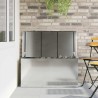 Boîte de Rangement Extérieure Argent 100 x 50,5 x 50 cm Acier 549565549565