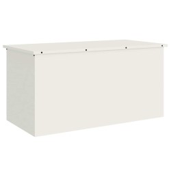 Boîte de Rangement Extérieure Blanc 100 x 50,5 x 50 cm Acier 549566549566