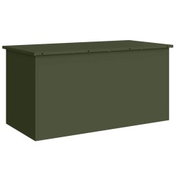 Boîte de Rangement Extérieure Vert olive 100 x 50,5 x 50 cm 549574549574