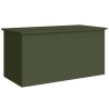 Boîte de Rangement Extérieure Vert olive 100 x 50,5 x 50 cm 549574549574