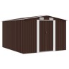 Abri de jardin 257x298x178 cm Métal Marron 549575549575