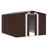 Abri de jardin 257x298x178 cm Métal Marron 549575549575
