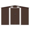 Abri de jardin 257x298x178 cm Métal Marron 549575549575