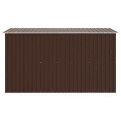 Abri de jardin 257x298x178 cm Métal Marron 549575549575
