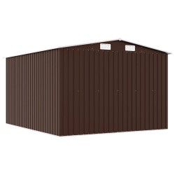 Abri de jardin 257x298x178 cm Métal Marron 549575549575