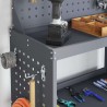 Chariot à outils avec étagère Anthracite 65 x 35 x 111 cm 549576549576