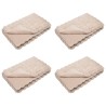 Couverture antidérapante en fausse de lapin Olite 4 pcs Beige 549578549578
