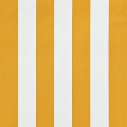 Auvent rétractable 350x150 cm Jaune et blanc 549592549592