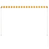 Auvent rétractable 200x150 cm Jaune et blanc 549594549594