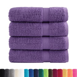 Serviettes de douche de qualité supérieure SOLUND 4 pcs violet 549615549615