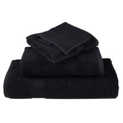 Serviettes de sauna de qualité supérieure SOLUND 4 pcs noir 549629549629
