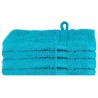 Serviette Invité SOLUND 4 pcs Turquoise 15 x 21 cm 550 gsm 549631549631