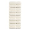 Serviettes de douche de qualité supérieure SOLUND 10 pcs crème 549644549644