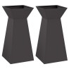 Jardinière à pilier 2 pcs Noir 35 x 35 x 73 cm 549653549653