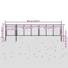 Portail de jardin Acier 500 x 75 cm Anthracite 549669549669