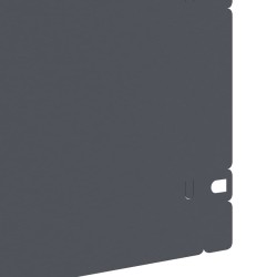 Bordures de pelouse 20 pcs Anthracite 103 x 0,05 x 22 cm Acier 549687549687