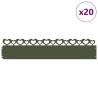 Bordures de pelouse 20 pcs Vert olive 103 x 0,05 x 22 cm Acier 549690549690
