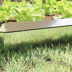 Clôture à escargots 16 pcs Argent 50 x 3,5 x 25 cm 549694549694