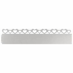 Bordures de pelouse 20 pcs Argent 103 x 0,05 x 22 cm 549696549696
