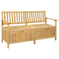 Banc de rangement avec stockage 148 x 63 x 84 cm Acacia massif 549711549711