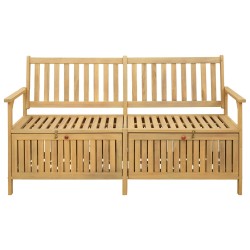 Banc de rangement avec stockage 148 x 63 x 84 cm Acacia massif 549711549711