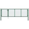 Portail de jardin en acier vert 350 x 100 cm 549712549712