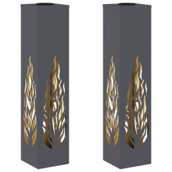 Lumière de chemin LED solaire 2 pcs Anthracite 549737549737