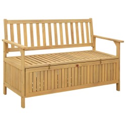 Banc de rangement avec stockage 120 x 63 x 84 cm Acacia massif 549752549752