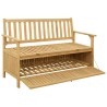 Banc de rangement avec stockage 120 x 63 x 84 cm Acacia massif 549752549752