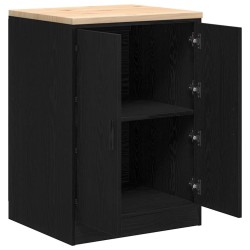 Armoire de rangement de garage noir 60x51x85 cm bois de pin 549759549759