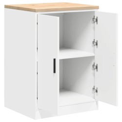 Armoire de rangement de garage blanc 60x51x85 cm bois de pin 549760549760