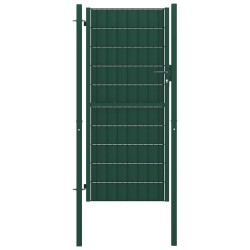Portail de clôture en PVC et acier 100 x 204 cm vert 549766549766