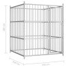 Chenil d'extérieur pour chiens 150 x 150 x 185 cm 549767549767