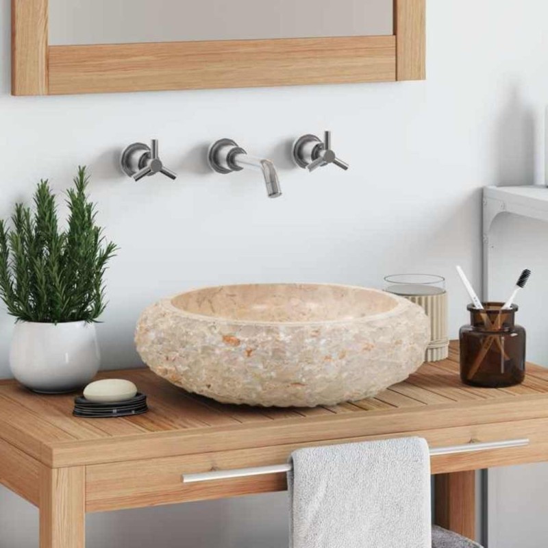 Évier 40 x 12 cm Marbre Crème 549769549769