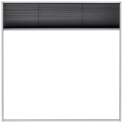 Moustiquaire plissée pour fenêtre Aluminium 120 x 120 cm  549775549775